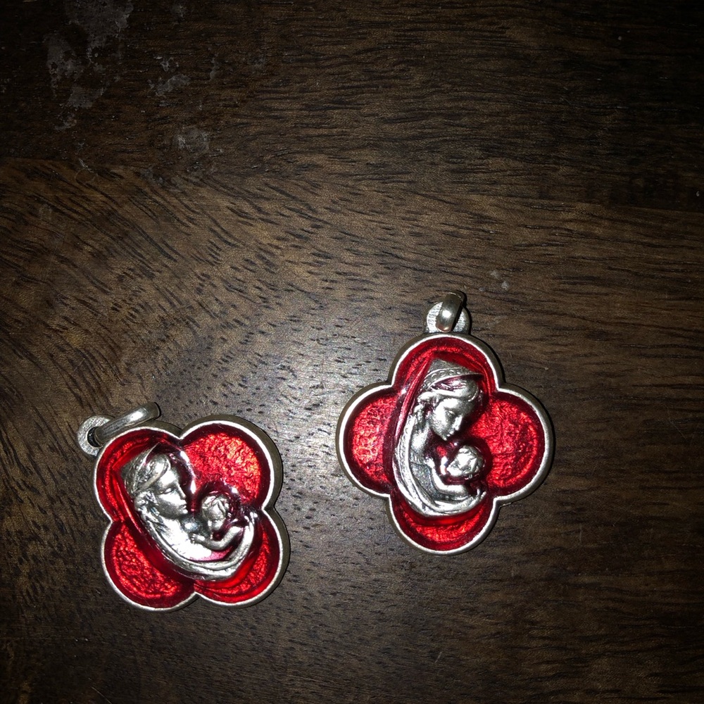Two Vintage Mary Medals